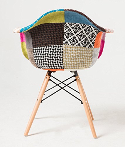 Ventamueblesonline Sillón tower wood patchwork