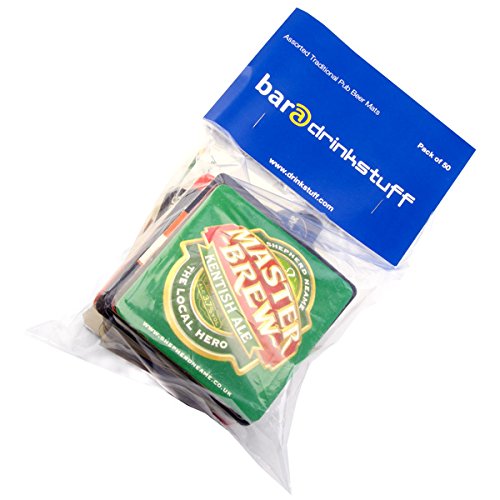 Verschiedene, traditionelle Bier Mats – Set von 50 – Pub Getränke Untersetzer, ideal für Sammler - 2