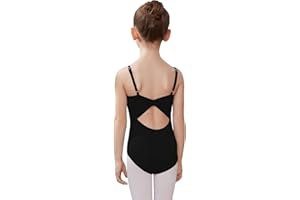 HIPPOSEUS Ragazze Body da Danza Bambina Senza Manica Cinghie di Spaghetti Body da Balletto Ginnastica Bodysuit, JL06+LYSL02