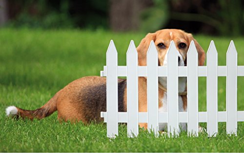 Garten Zierzaun Dekozaun Beeteinfassung Gartenzaun 3,2m (Braun) - 3