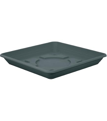 Geli Thermo Plastic Nora Soucoupe Pour Pot De Fleurs Carré En Plastique 29 X 29 Cm Terracotta