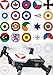 Produktbild Roboterwerk Drohnen-Abzeichen internationaler Militärs Aufkleber Folie - Modellflug Sticker Drohne Zubehör Emblem - professioneller Digitaldruck (Deutschland)