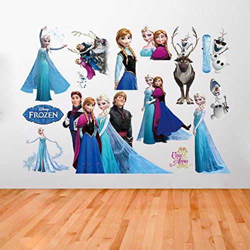 XXL Sticker Eiskönigin Frozen Elsa Anna Olaf Kristoff