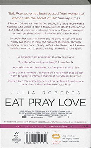 Book's Cover of Eat, Pray, Love