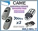 Produktbild 3 X CAME TOP862NA, TOP864NA Ersatz Fernbedienung CAME, cloner, 868,3 MHz, Sender fixed code