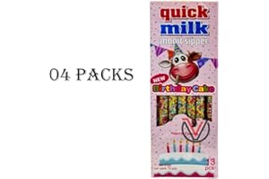 VIMIX Quick Milk Magic Sipper (Birthday Cake, 04 Packs)