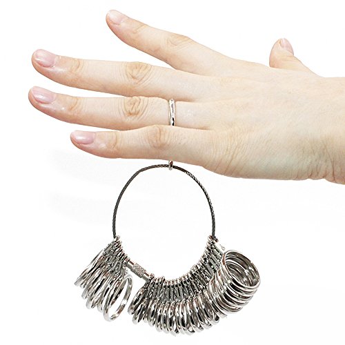 TRIXES Ringstock, Ringdorn, Finger-Messgerät, Juwelierset, Verlobung, Messgerät - 6