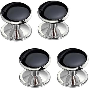 VAMA FASHIONS Silver Plated Cufflinks Tuxedo Shirt Suit Sherwani Blazer Coat Cuff Links Studs Kurta Buttons For Men