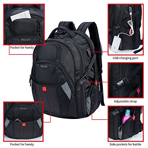 KALIDI 17 3 Zoll Laptop Rucksack Laptop-Tasche passen f  r bis zu 17 3 Zoll Gaming Laptops Notebooks Computers f  r Alienware 15 Terrans Force 911 M66