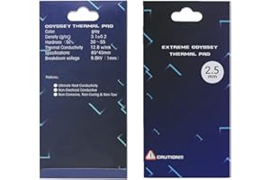 1 one enjoy Thermal Pad 12.8 W/mK, 85x45x2.5mm, Non Conductive Heat Resistance High Temperature Resistance, Silicone Thermal Pads for Laptop Heatsink/GPU/CPU/LED Cooler (2.5mm)