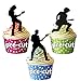 Produktbild Rock Star/Rock Gitarristen Silhouette – essbar Stand-up Cupcake Topper (Pack von 12)