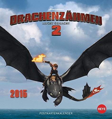 Drachen zähmen leicht gemacht 2 Postkartenkalender 2015