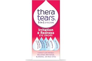 TheraTears Irritation & Redness Eye Drops | Relieves Irritated, Burning or Red Eyes with Natural Whitening | Contact Lens Friendly |5 in 1 Eye Care Drops | 10ml