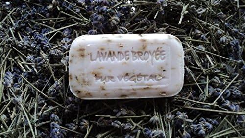 LAVENDER with Flowers Vegetable oil soap Savonnerie de Bormes Provence 0.22 lbs
