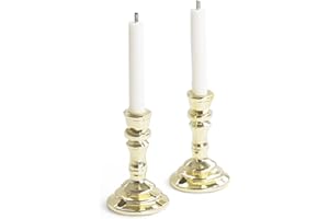 Odoria Miniature 1/12 Bougeoir Chandelier 2Pcs Accessoire Maison de Poupée, Or