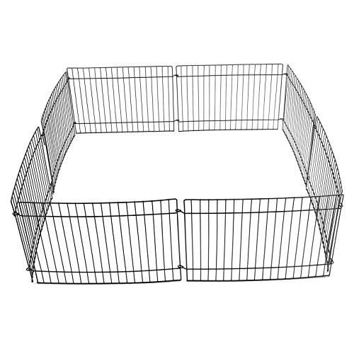 AllRight-Pet-Play-Pen-Pet-Guinea-Pig-Rabbit-Garden-Play-Pen-8-Panel-Folding-Metal-Fence-Cage