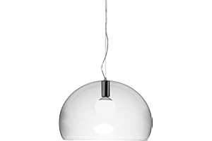 Kartell FL/Y Lampada a Sospensione 15 W, Cristallo, Diametro 52 cm