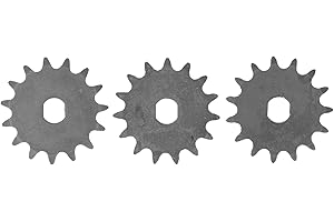 Tomotato 3 Stück T8F 15T Motorgetriebe, 10mm ID Kette Motorantriebritzel Motor Elektroroller-Kettenrad für Kettenriemengetriebene Gasmotoren