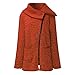 Produktbild feiXIANG Beiläufiges Jacke Mantel Lange Reißverschluss Sweatshirt Outwear Tops Cardigan Langarm (Orange,4XL)