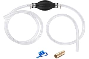 YOMARIS Gas Siphon Pump, Hand Siphon Pump for Gasoline Transfer Manual Siphon Pump For Water Fish Tank, Fuel Siphon Pump for Gasoline. (Gas Siphon Hose Included)