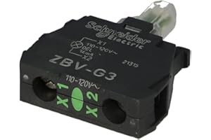 SCHNEIDER ELECTRIC ZBV-G3 | ZBVG3 | SCHNEIDER LIGHT BLOCK FOR HEAD 22, GREEN, INTEGRAL LED, 110...120V AC