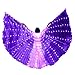 Produktbild 2019 Damen Schmetterlingsflügel Erwachsene Karneval Cardigan Schal Feenhafte LED Nymphe Pixie Halloween Cosplay Weihnachten Glanz Kostüm Prinzessin Wings Bauchtanz Kostüme Umhang für Party (Lila)