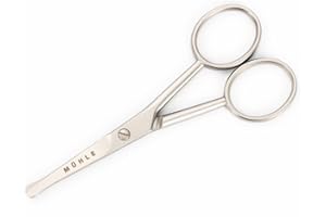 MÜHLE Ciseaux à barbe, nez et oreilles en acier inoxydable