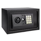 Elektronisches Zahlenschloss ( freiwählbarer Sicherheitscode zwischen 3 und 8 Ziffern). Dazu mit einem beiliegenden Sicherheitsschlüssel, wenn Sie Ihr Passwort vergessen haben oder die Batterien leer sind, können Sie die Wandtresor Tür mit dem mitgeliefertem Notschlüssel öffnen