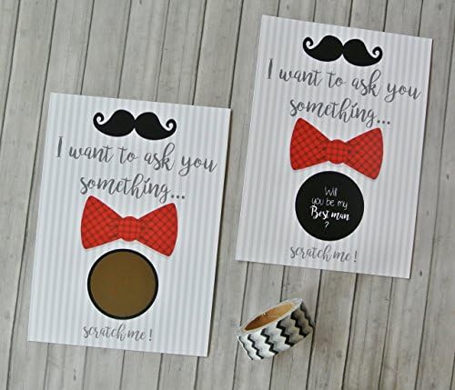 Will You Be My Best Man Card Scratch Off