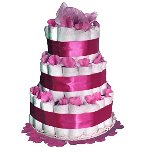 Tarta de pañales Dodot - Cuki rosa - Mil Cestas