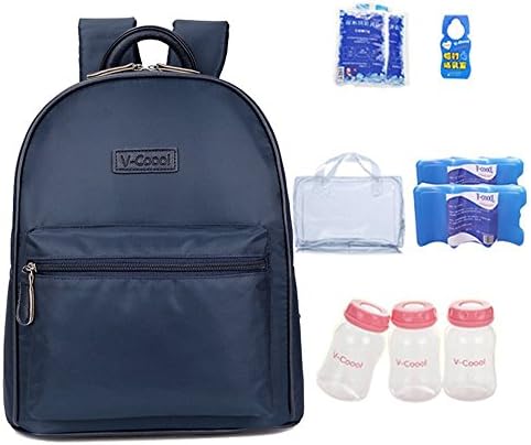 Back milk bag, shoulder breast milk fresh package, storage milk ice pack, blue ice insulation bags, outdoor mummy bag ( Color : Dark blue )