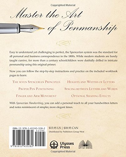 Book's Cover of Spencerian Handwriting: The Complete Collection of Theory and Practical Workbooks for Perfect Cursive and Hand Lettering