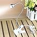 Rrimin USB Flexible Reading LED Light Clip-on Beside Bed Table Desk Lamp (White Light White) RS.773.00
