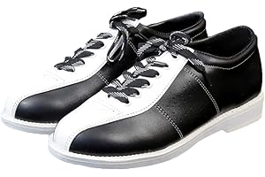 ZHENSI Bowlingschuhe Für Herren Anti-Rutsch Leder Bowlingschuhe Unisex Buffer Atmungsaktiv