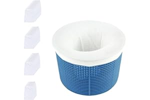 ANBOSE Lot de 35 paires de chaussettes d'écumoire de piscine parfaites pour les filtres pour paniers et écumoires. Les chaussettes filtrantes durables nettoient les débris et les feuilles pour