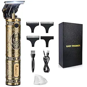 New Cordless Gapped Trimmers Edgers Clippers Ornate Hair Clippers for Men Professional Electric Haircut T-blade Trimmer Wireless Knight Barber liners