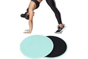 Shanrya Gliding Fitness Lot de 4 disques de fitness ABS 2 pièces de renforcement du noyau pour sliders Gym