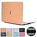 Price comparison product image PapyHall Macbook 12" Retina Display Case, Glitter Bling Frosted Texture 2 in 1 Macbook Plastic Case fro Apple Macbook Air 12 inch with Retina Display Model: A1534(MS-Rosegold)