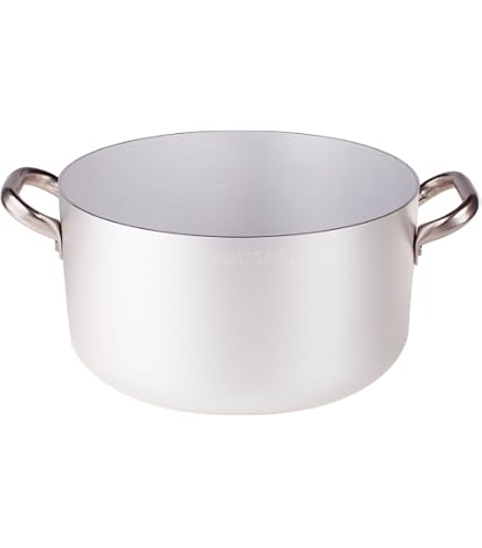 Pentola Alta In Acciaio Inox 28 Cm PADERNO – Made In Italy, Serie 1100