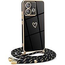 Custodia Con Collana Per Motorola Edge 40 - Cover Silicone Trasparente Antiurto Con Laccio Regolabile - Foto 3