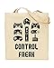 Price comparison product image Control Freak - Console Controllers - Gaming - TOTE - Bag - Handbag - Shopping - Novelty Gift by TeeDemon®
