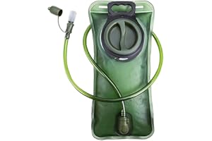 PUNDA Hydration Bladder 2 Liter Leak Proof Water Reservoir, Military Water Storage Bladder Bag, BPA Free Hydration Pack Replacement, for Hiking Biking Climbing Cycling Running