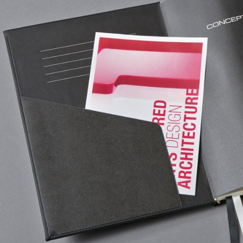 Sigel CO141 Notizbuch, A4+, kariert, Hardcover, schwarz, mit Magnetverschluss, CONCEPTUM – weitere Größen - 7