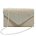 Produktbild Tingtin Handtasche Abendtasche Damen Clutch Handtasche Bag Umhängetasche Kleine Schultertasche Damentaschen mit Satin Strass-Nieten für Party Hochzeit Alltag Einkauf