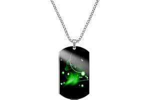 Caimeytie Collier en Acier Inoxydable Homme,Collier Signe Astrologique,Pendentif Constellation,Cadeau pour Petit ami,Collier pour Homme avec Plaque Militaire
