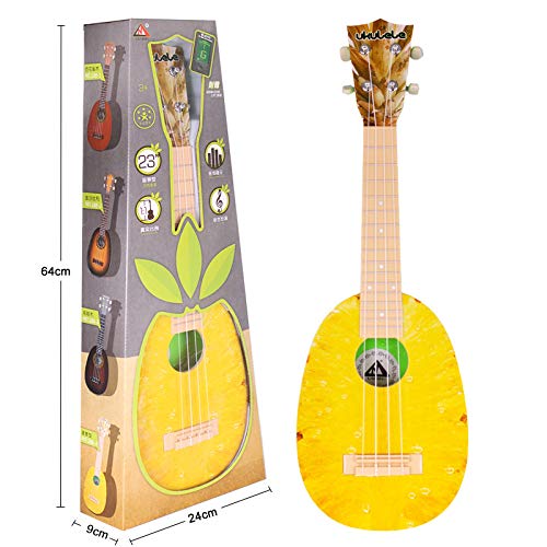 Preisvergleich Produktbild Mzl Gitarre viersaitiges hohes Simulationskind üben viersaitiges Musikspielzeug für Kinder