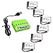 Produktbild Wwman 6pcs 3.7V 550mah Batterien und 1to6 Ladegerät für MJX X708 X708W Rc Quadcopter Drone Ersatzteile