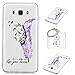 Produktbild Hülle Galaxy J7 2016 (5,5 Zoll) Hülle,TPU Case Schutzhülle Silikon Case,Niedliche Cartoon Malerei Durchsichtige TPU Bumper Handy Tasche Case Cover Etui für Galaxy J7 2016 J710 + Schlüsselanhänger (O) (9)
