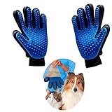 >Guantes Mascotas Con 180 puntas de silicona para peinar, imita las caricias de tus manos dándole a tu mascota un masaje suave y relajante; Estos guantes flexibles y fáciles de colocar propondrán un cepillado para quitar el polvo, la caspa y el pelo suelto de perros y gatos.