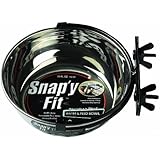 MidWest Homes for Pets MidWest 40-20 Snap'y Fit Wasser- und Futterschale mit Halterung, 591 ml